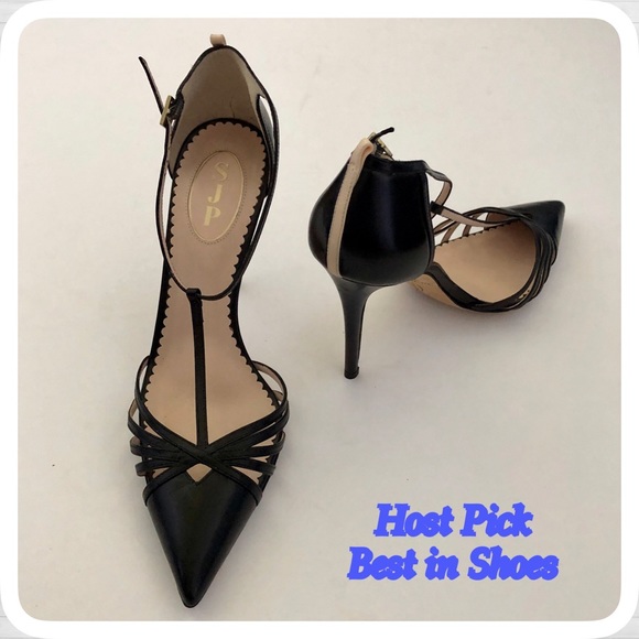 Vero Cuoio Shoes - NWOT Sarah Jessica Parker Black Heels Shoes SZ 10